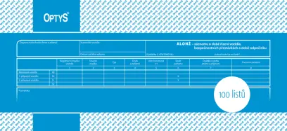 Alonž - kopie zázn. prov. nákl. vozidla 30x14 (100 listů)