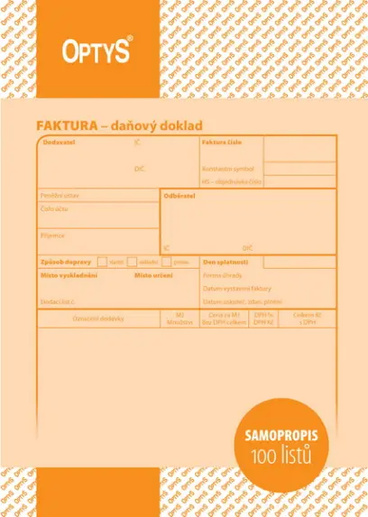 Faktura A5 NCR (100 listů)