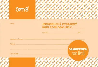 VPD jednoduchý A6 NCR (100 listů)