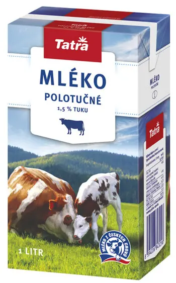 Mléko polotučné 1l