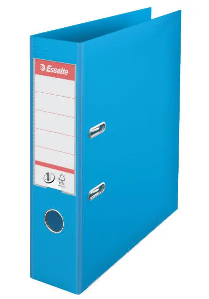 Pořadač pákový 75 mm celoplastový sv.modrý