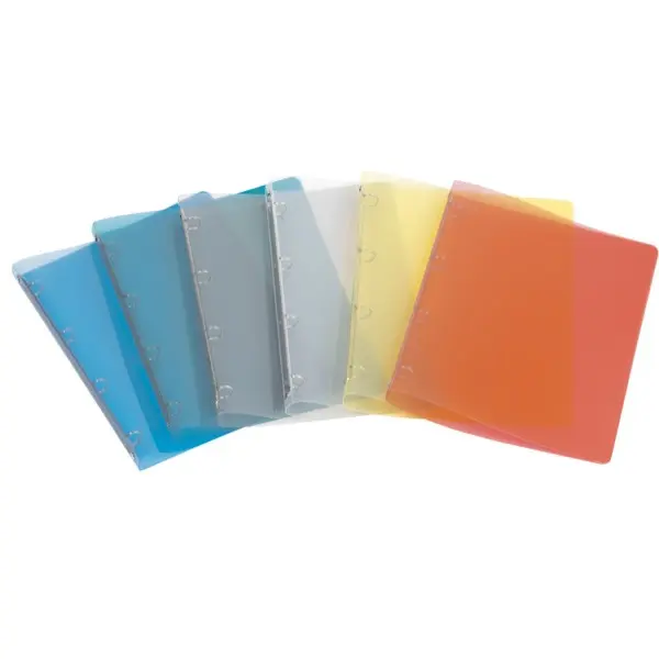 Pořadač 4 kroužkový 20 mm PP průhledný červený