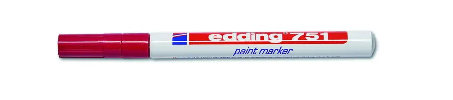 Popisovač lakový Edding 751 červený