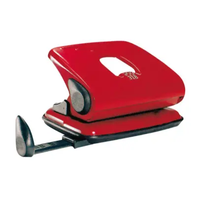 Děrovačka na 15 listů SAX 318 červená kancelářská