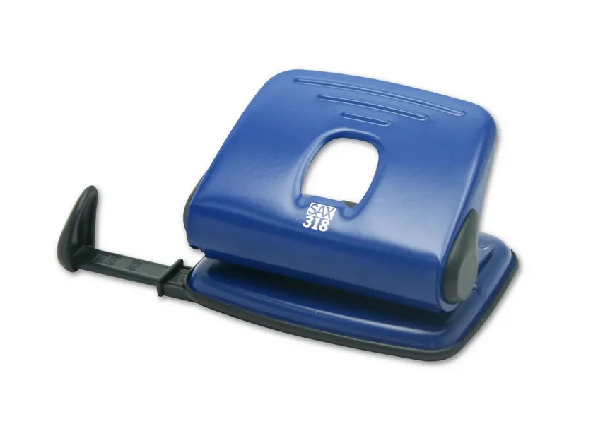 Děrovačka na 15 listů SAX 318 modrá kancelářská