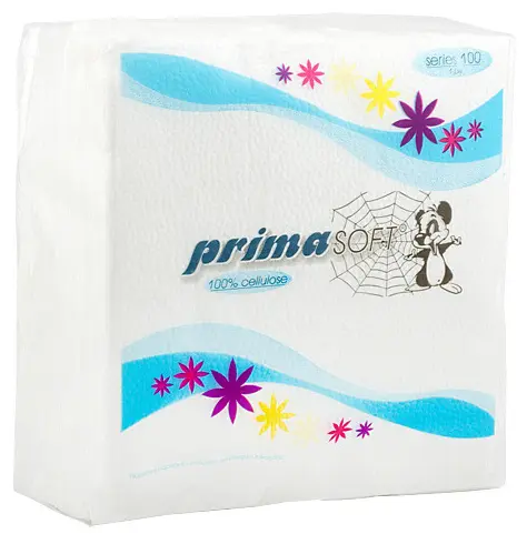 Ubrousky 33x33 cm bílé jednovrstvé 70 ks