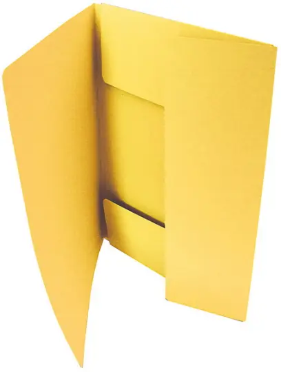 Mapa 3 klopá odkládací žlutá