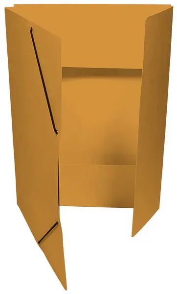 Mapa 3 klopá s gumou prešpan odkládací oranžová