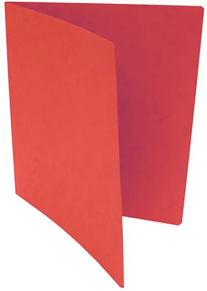 Mapa bez klop odkládací prešpan červená