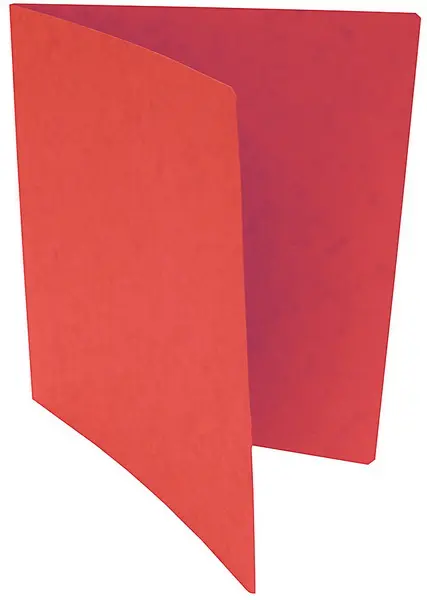 Mapa bez klop odkládací prešpan červená