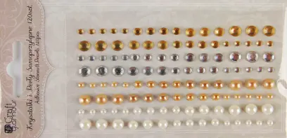 Kamínky a perly samolepicí Nature tones DP