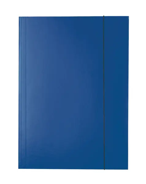 Mapa 3 klopá s gumou lesklá modrá tmavá