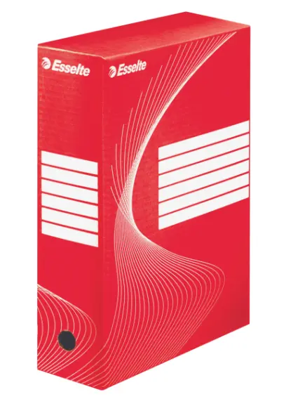 Krabice archivační 100 mm Esselte červená