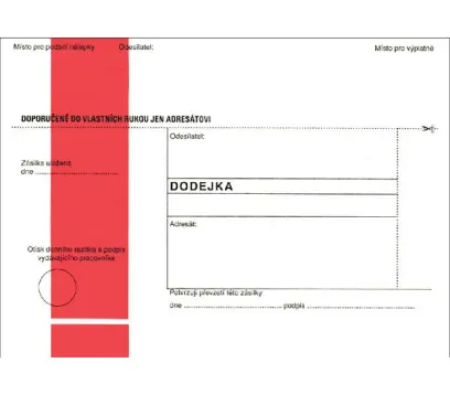 Dodejka B6 červená SC 1000 ks