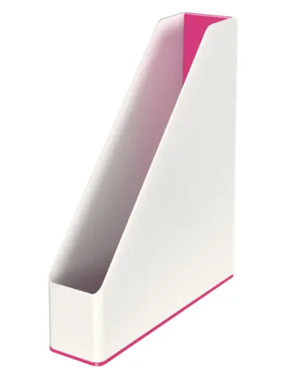 Stojan na časopisy Leitz Wow dvoubarevný růžový