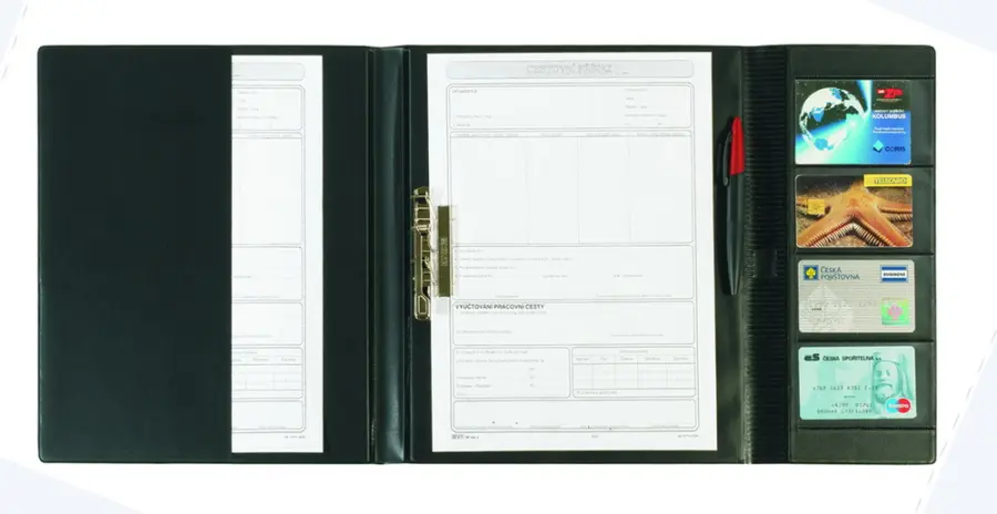 Složka A4 pro řidiče s klipem plastik