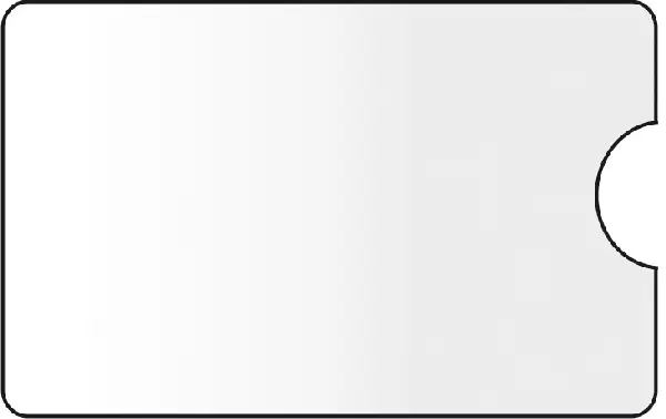 Obal na kreditní karty 60 x 89 mm 100 ks