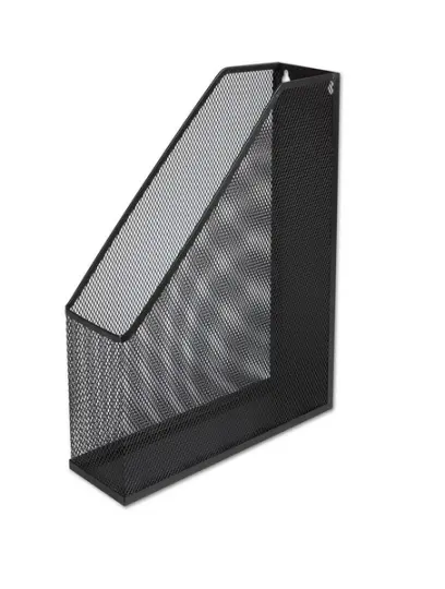 Stojan na časopisy drátěný černý