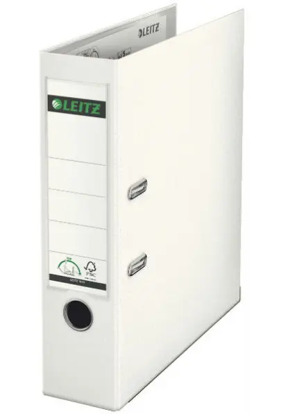 Pořadač pákový 80 mm Leitz 180° bílý