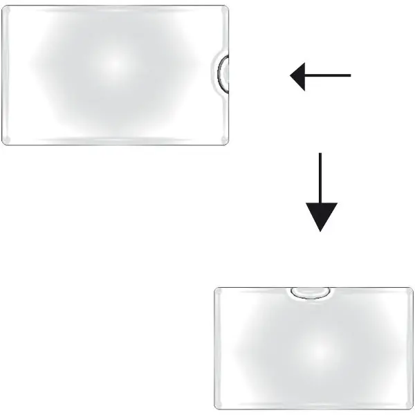 Obal samolepící na vizitky shora 6 ks