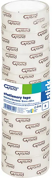 Páska lepicí 18 mm x 10 m věž 8 ks