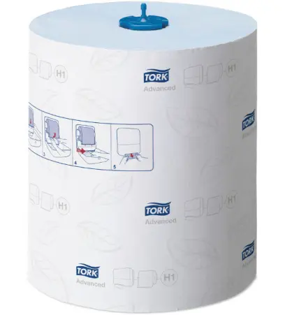 Ručník v roli Tork Advanced H1 modrý