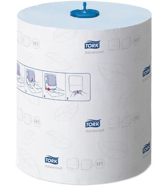 Ručník v roli Tork Advanced H1 modrý