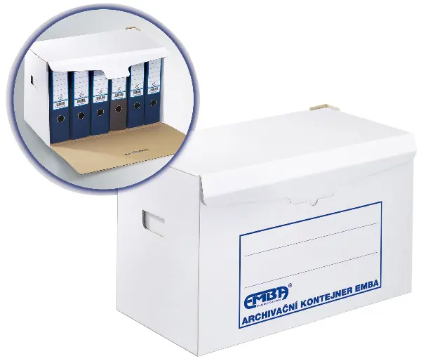 Kontejner archivační B/H na 6 pořadačů