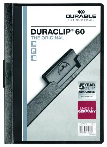 Desky s klipem Duraclip černé na 60 listů