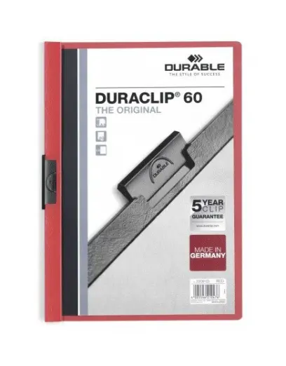 Desky s klipem Duraclip červené na 60 listů