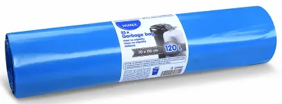 Pytel PE 700x1100 mm 120 l 50 mic. modrý 25 ks