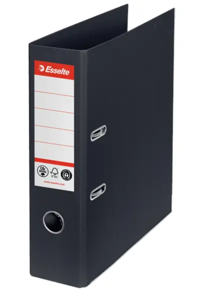 Pořadač pákový 75 mm z recyklované lepenky černý