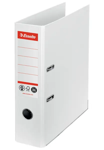 Pořadač pákový 75 mm z recyklované lepenky bílý