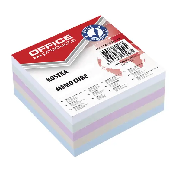 Kostka papírová 85x85 mm nelepená velká barevná