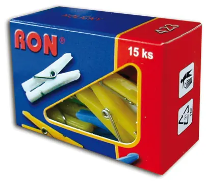 Spony 423 kolíčky 3 cm 15 ks