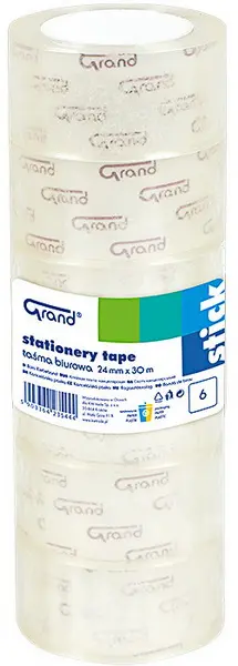 Páska lepicí 24 mm x 30 m věž 6 ks