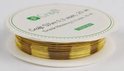 Drátek dekorační 20 m zlatý DP