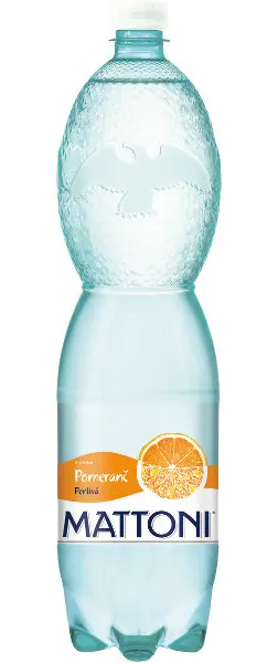 Voda Mattoni perlivá 6 x 1,5 l pomeranč