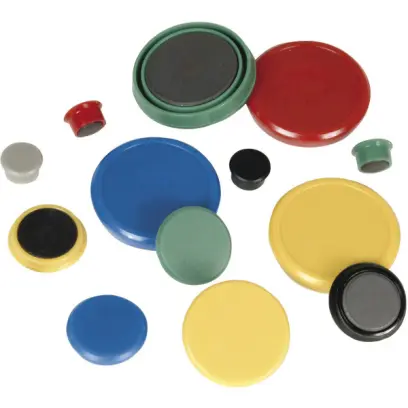 Magnety 16 mm 12 ks černé