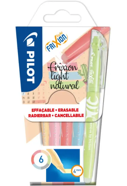 Zvýrazňovač FriXion Light Naturals sada 6ks