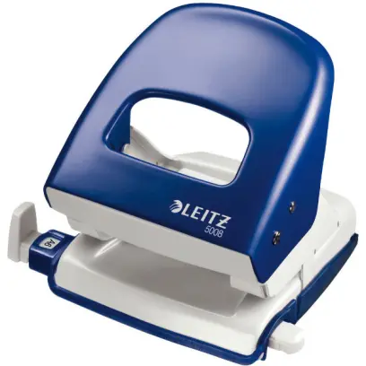 Děrovačka na 30 listů 5008 Leitz Wow modrá