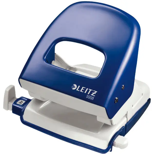 Děrovačka na 30 listů 5008 Leitz Wow modrá