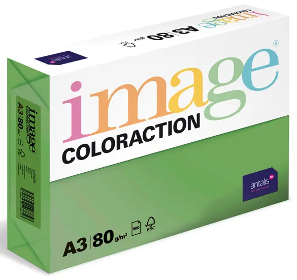 Xero A3 80 Coloraction Dublin tmavě zelený 500 listů