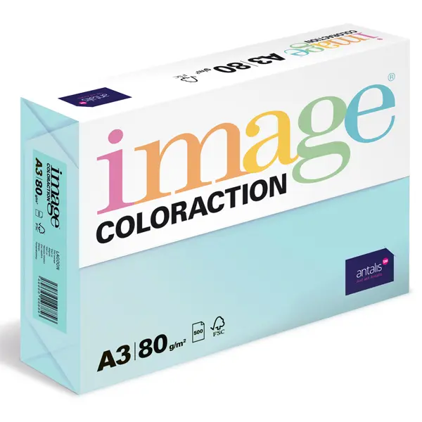 Xero A3 80 Coloraction Lisbon modrý 500 listů