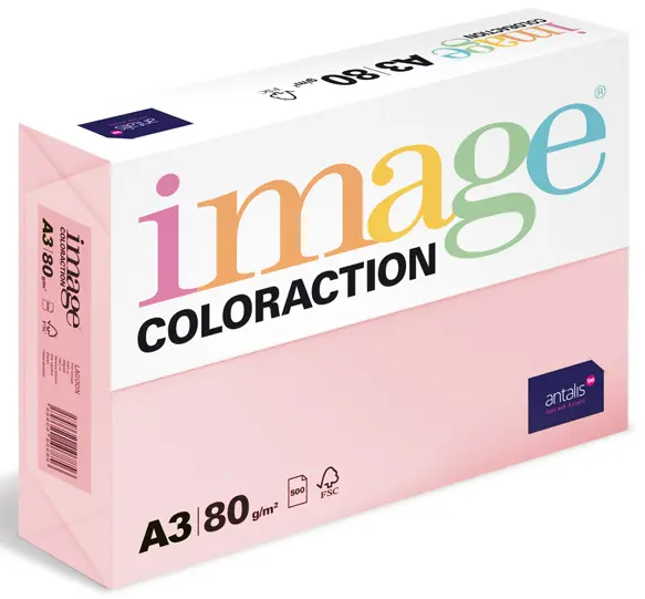 Xero A3 80 Coloraction Tropic pastelově růžový 500 listů