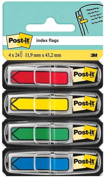Záložka samolepicí 11,9x43,2 mm šipky 4x35 lístků