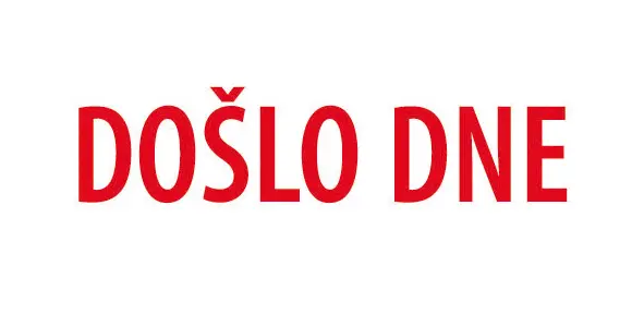 Razítko Printer 20 s textem DOŠLO DNE