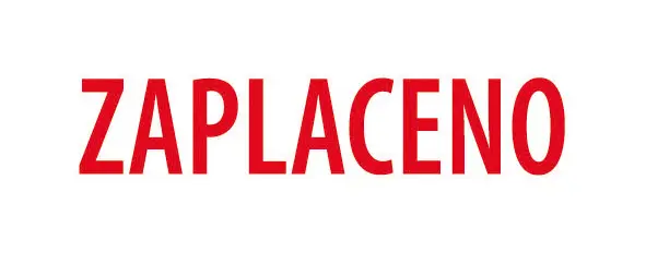 Razítko Printer 20 s textem ZAPLACENO