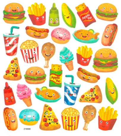 Samolepky papírové DPNK-140 svačinka DP