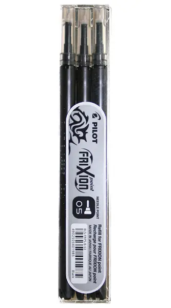 Náplň FriXion Point 0,5 mm černá 3 ks